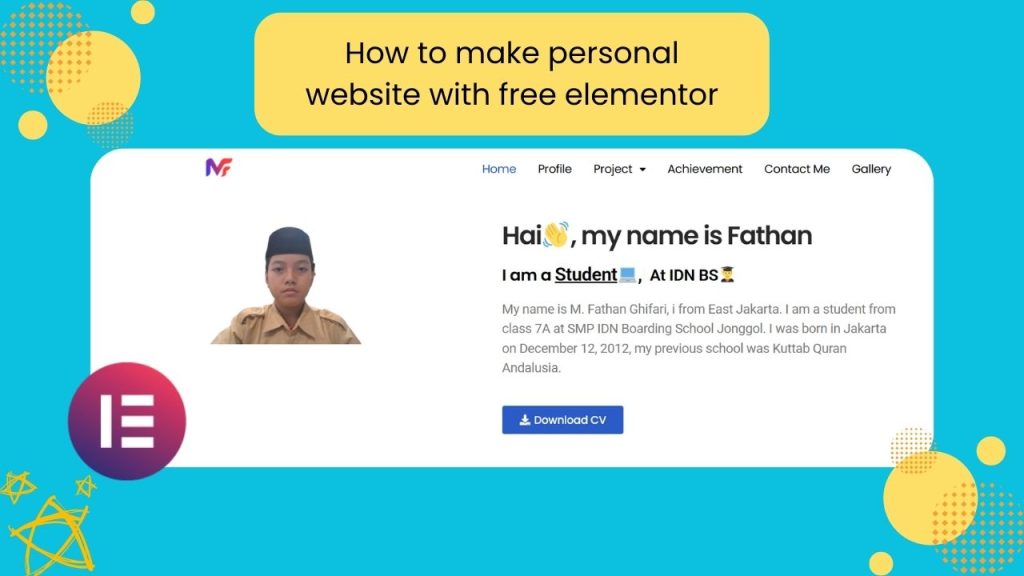 Poster Personal Website